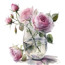 Схема вышивки «Букет роз»