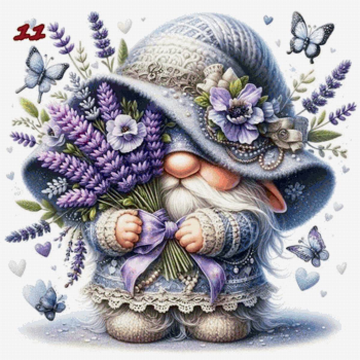 Гномик цветочный - гномик цветочный - предпросмотр