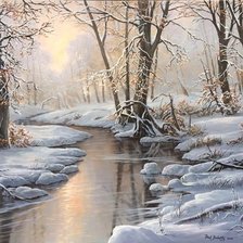 Схема вышивки «Зимний вечер»