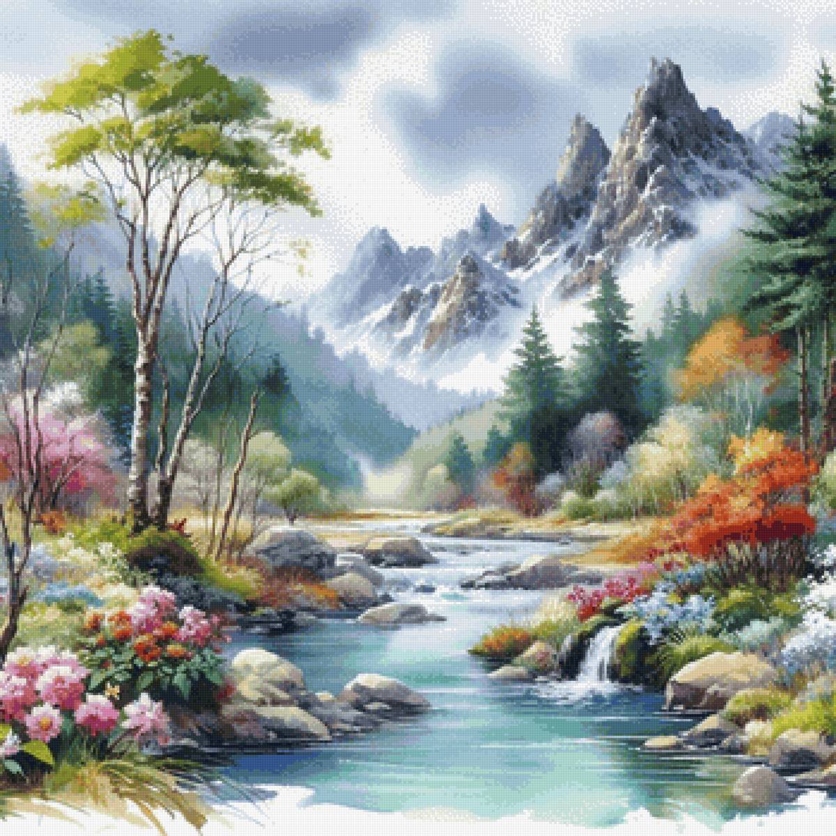 Предгорье - пейзаж - предпросмотр