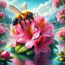 Схема вышивки «Пчёлки»