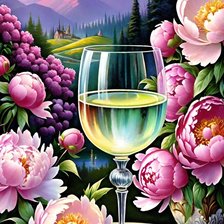 Схема вышивки «Истина в вине»