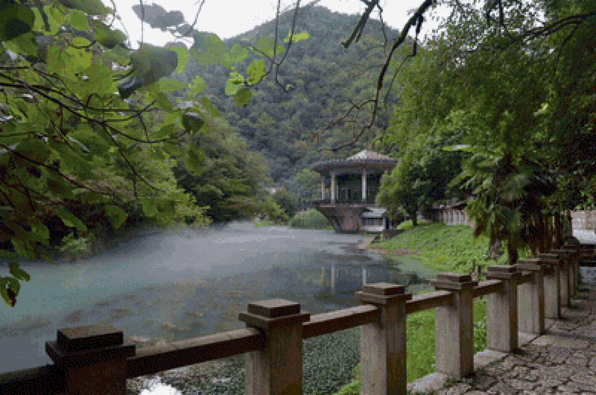 Туманное утро Абхазии - туман, утро - предпросмотр