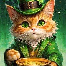 Схема вышивки «котик троль»