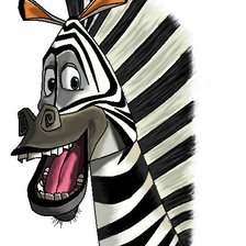 Схема вышивки «Зебра Марти»