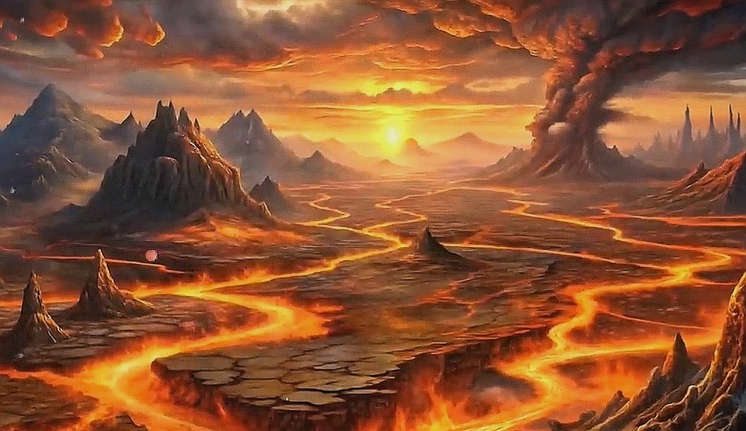 Извержение вулкана - оригинал