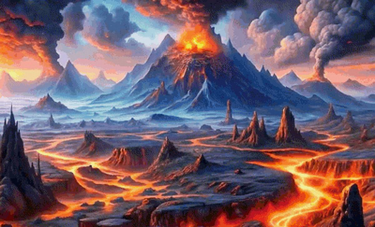 Извержение вулкана - предпросмотр