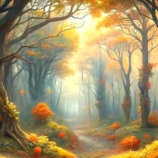 Схема вышивки «Лес»