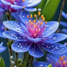 Голубые цветы