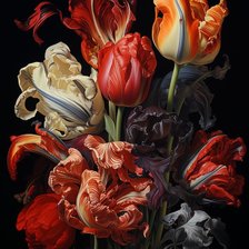 Схема вышивки «Цветы»