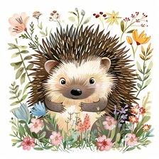 Cute Spring Animals - Hedgehog