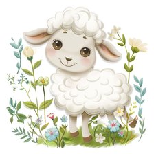 Cute Spring Animals - Lamb