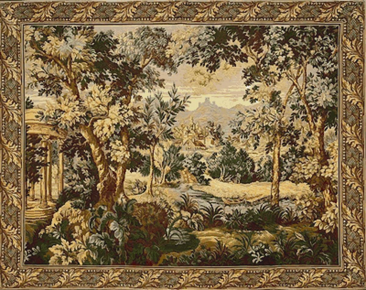 Гобелен с ротондой - гобелен - предпросмотр