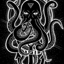 Схема вышивки «Ктулху»