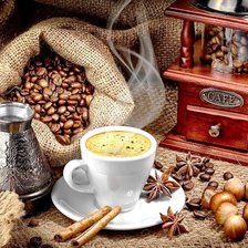 Схема вышивки «кофейный аромат»