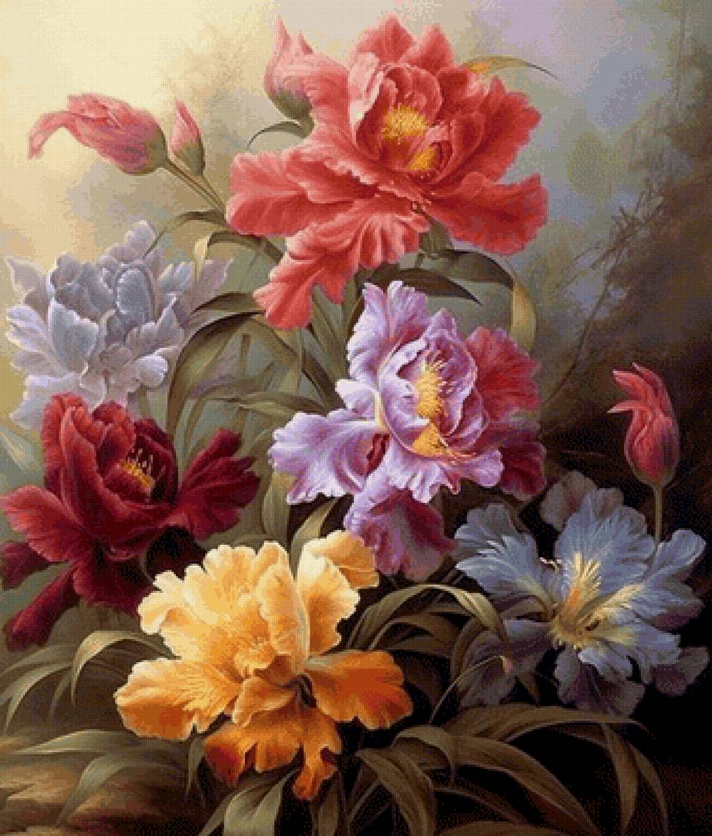 В саду - цветы - предпросмотр