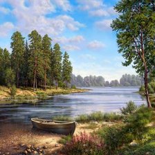 Схема вышивки «Пейзаж»