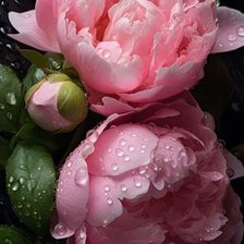 Схема вышивки «Пион»