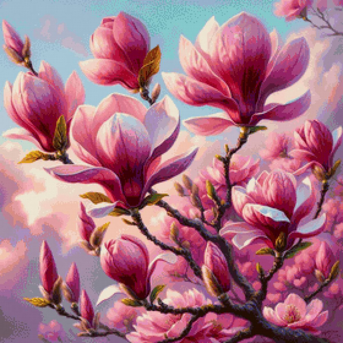 Магнолии - цветы - предпросмотр