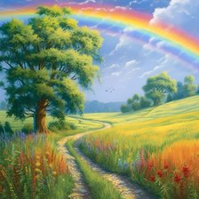 Схема вышивки «Радуга»