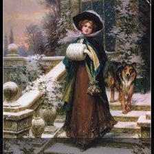 Схема вышивки «Зимняя роза»