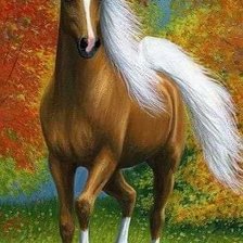 Схема вышивки «Конь»