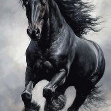 Схема вышивки «Конь»