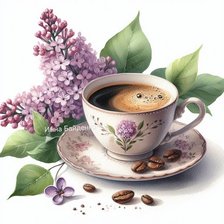 Схема вышивки «Чашка кофе 1»