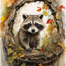 Схема вышивки «Енотик»