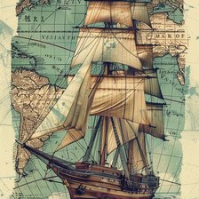 Схема вышивки «Кругосветка»