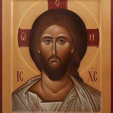 Схема вышивки «Иисус»