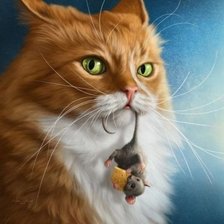 Схема вышивки «Рыжий охотник»