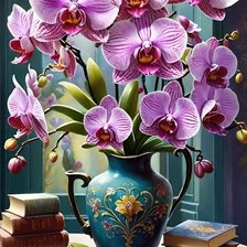 Схема вышивки «Орхидея»