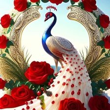 Схема вышивки «Pavo real»