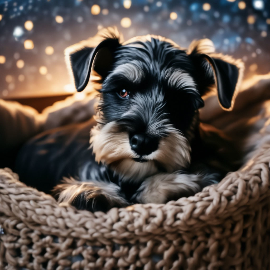 Цвергшнауцер - цвергшнауцер, цверг, собака, золото, шнауцер, черный - оригинал