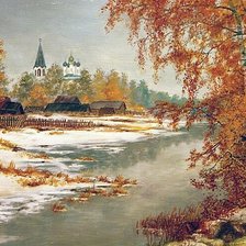 Схема вышивки «Осеннее ненастье»