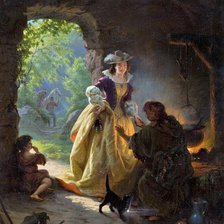 Схема вышивки «Гадалка»