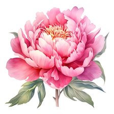 Схема вышивки «Пион 2»