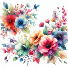 Схема вышивки «цветы»