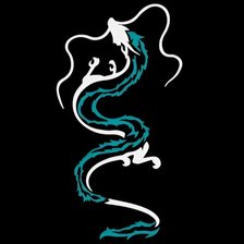 Схема вышивки «Дракон Хаку»