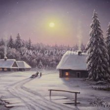 Схема вышивки «Зима»