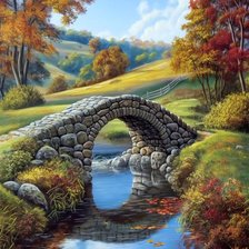 Схема вышивки «мостик»