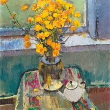 Схема вышивки «Калужница (1969) В.Ф. Загонек»