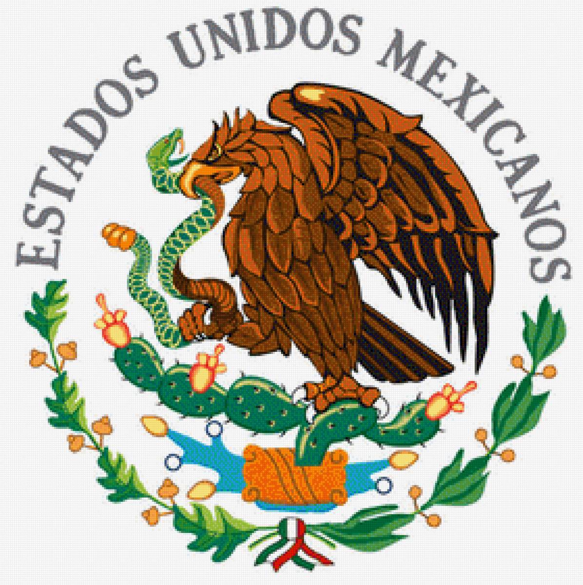 Escudo mexicano - mexico, escudo - предпросмотр