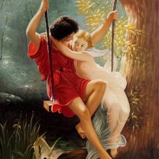 Схема вышивки «Atardecer de enamorados»