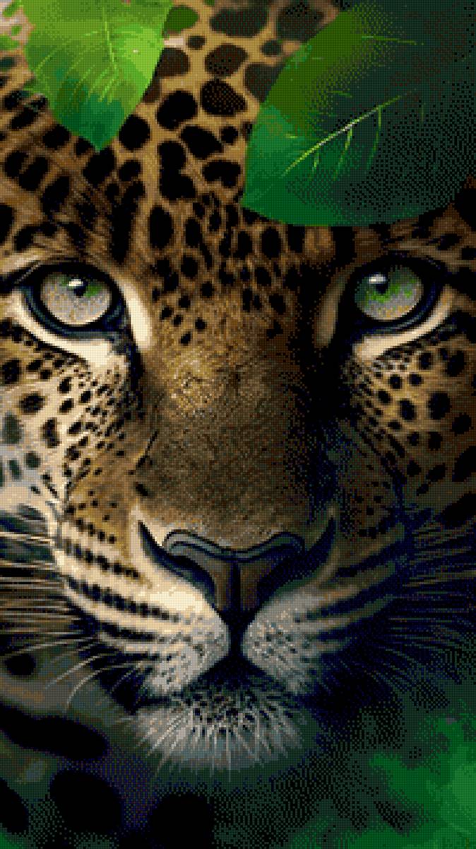 Tigre entre hojas - предпросмотр