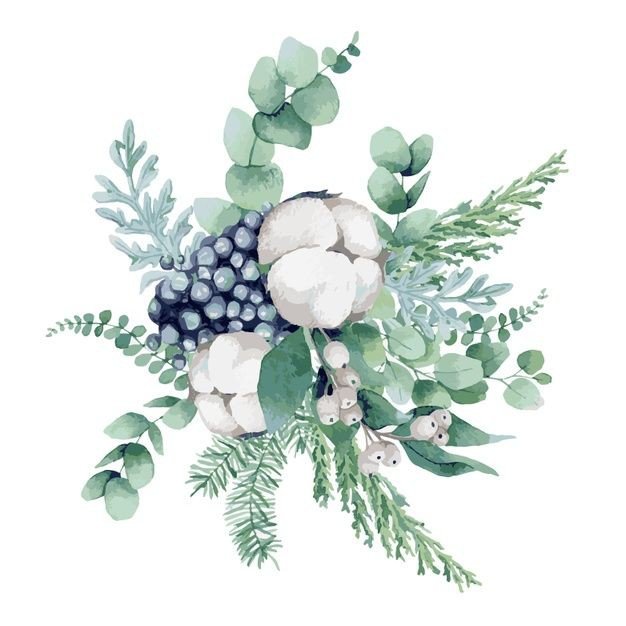 Букет хлопка - цветы, букет, хлопок - оригинал