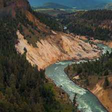 Схема вышивки «Горы»