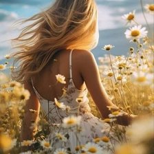 Схема вышивки «Девушка»