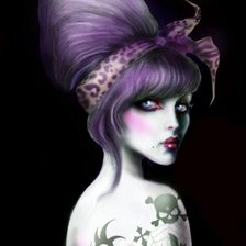 Схема вышивки «Chica halloween»